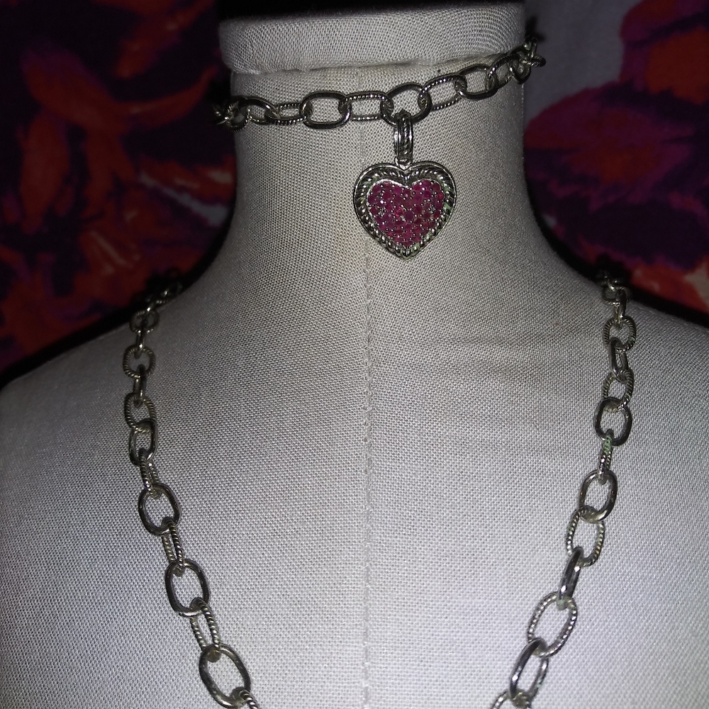 🌈Genuine Ruby Pavé .925 Sterling Silver Bracelet